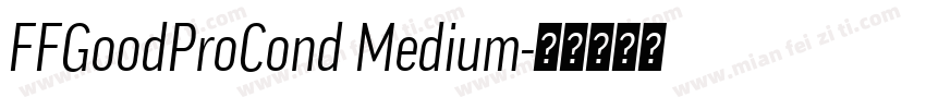FFGoodProCond Medium字体转换